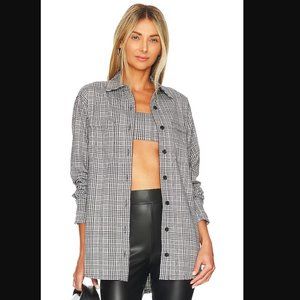 Patton Top by Lovers and Friends in Black White Check via Revolve